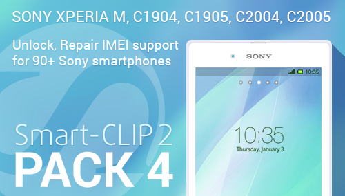 Unlock / Repair IMEI / Wrong Code Counter Reset / Root for Sony C1904, C1905, C2004, C2005,  Xperia M, Xperia M Dual, Nicki SS, Nicki DS