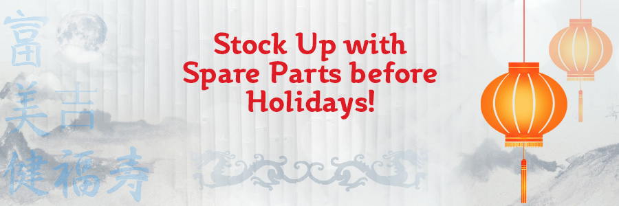 Buy spare parts before holidays
