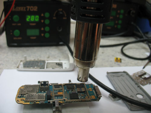 Hot air soldering station
