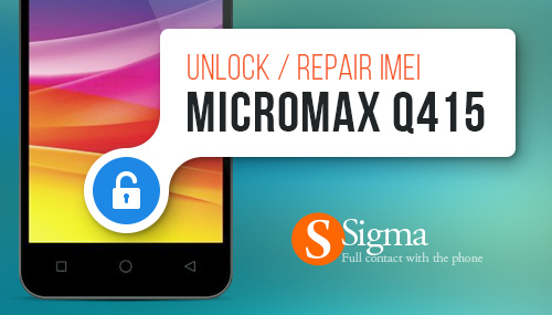 Unlock and IMEI Repair for Micromax Q415 Canvas Pace 4G