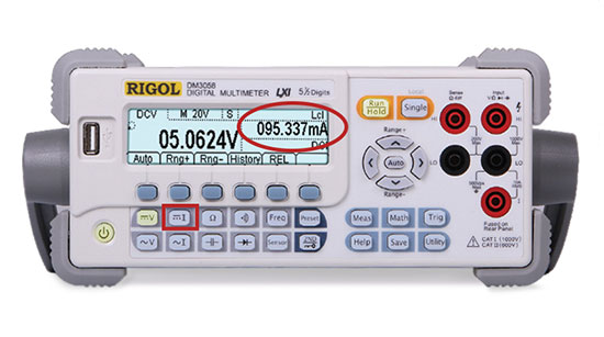  DMM settings for secondary measurement (measuring DCI)