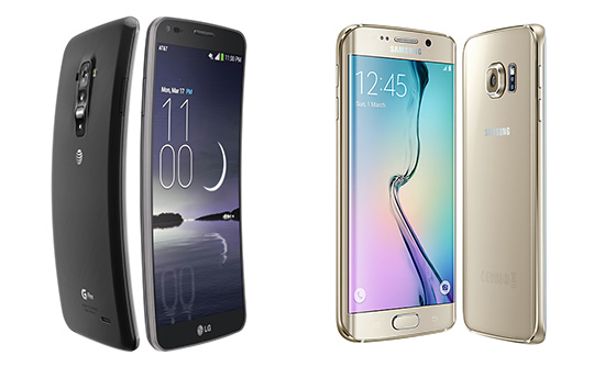LG G Flex та Samsung Galaxy Edge