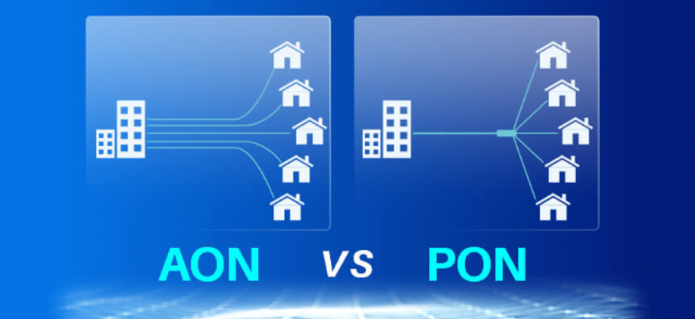 Difference between active optical networks (AON) and passive optical networks (PON)
