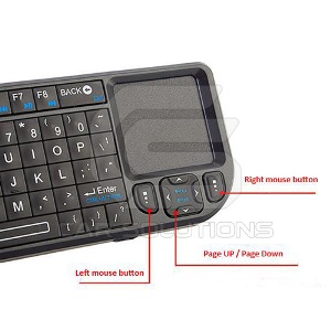 Wireless Ultra Mini Keyboard with Touchpad