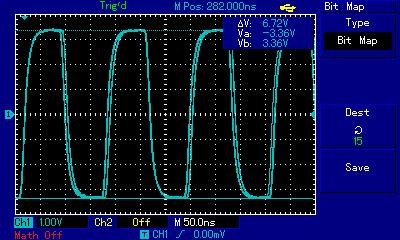 Осцилограми сигналів з генератора Hantek DSO8060