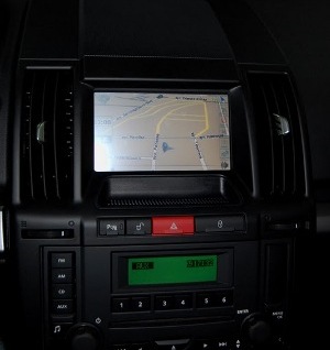 Land Rover Freelander with installed monitor