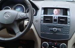 Video in Motion on Mercedes-Benz OEM monitor