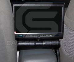 Examples of armrest monitor installation in the car