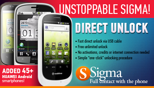 Direct Unlock, Read Unlock Codes for Huawei Android