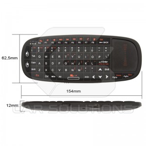 Wireless Ultra Mini Keyboard with Touchpad and Pointer 