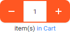 Items in cart