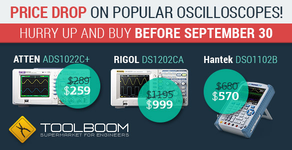 Discounts for digital oscilloscopes