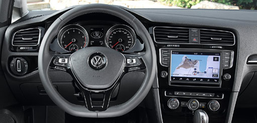 Видеоинтерфейс с навигацией для Volkswagen Golf 7 2013