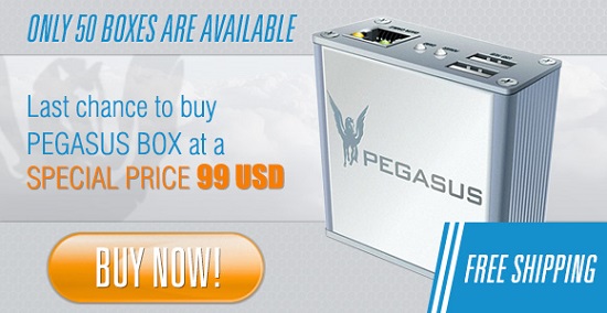Pegasus box for USD 99