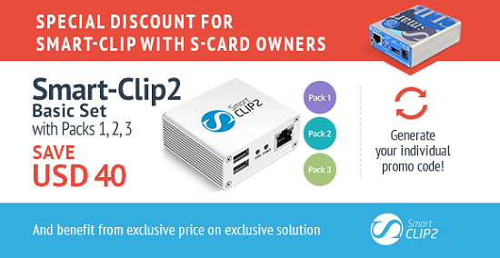 Smart-Clip2 Basic Set with Packs 1, 2, 3 Activated for Smart-Clip with S-Card owners