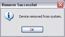 Device removed from system