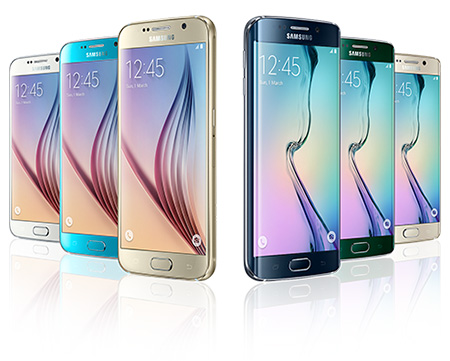 5 colors of Galaxy S6