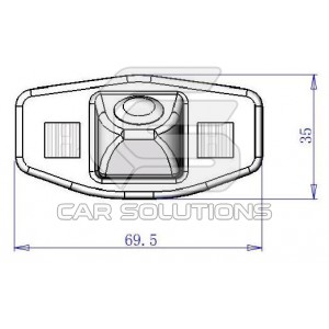 Honda Accord reverse camera dimensions