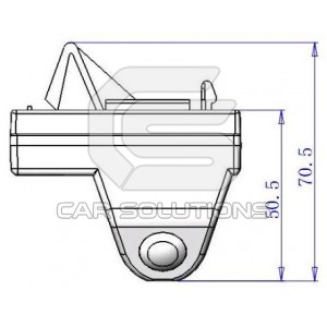Land Cruiser Rear view camera dimensions