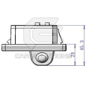 BMW reverse camera dimensions