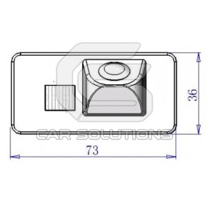 BMW reverse camera dimensions