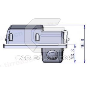 Land Rover Freelander reverse camera dimensions