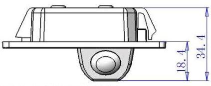Размеры камеры заднего вида для Audi