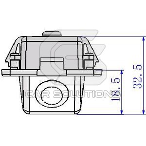 Mitsubishi Outlander reverse camera dimensions