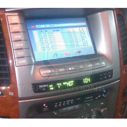 DVD player in Land Cruiser 100