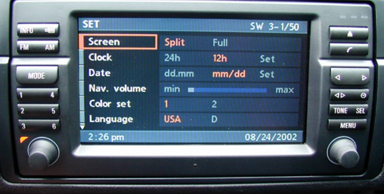 BMW E46 16:9 Navigation