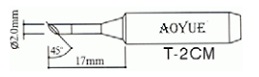 Паяльне жало AOYUE T-2CM