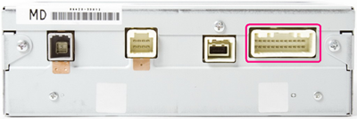 Connectors of Lexus external navigation system
