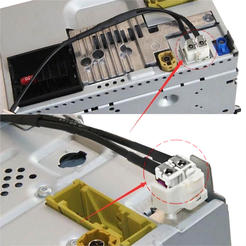 Adaptateur d'Antenne Radio Pour Volkswagen - Double fakra