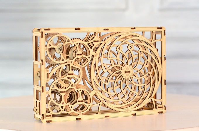 Wooden Mechanical 3D Puzzle Wooden.City Kinetic Picture