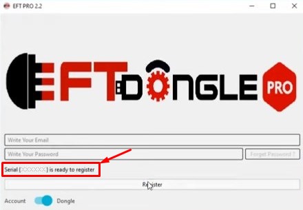 EFT PRO Software window