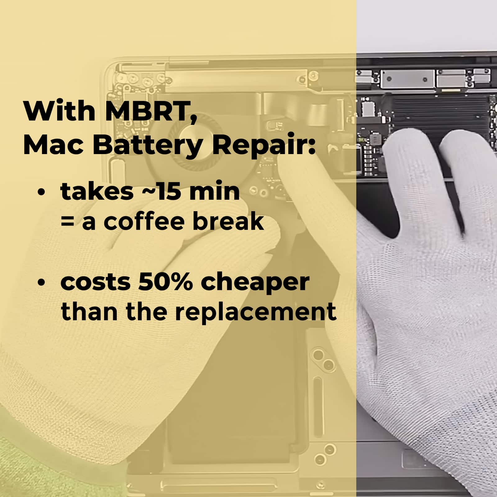 MBRT Pro - Mac Battery Repair in 15 minutes