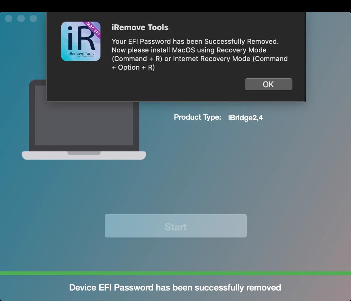 EFI hass been removed