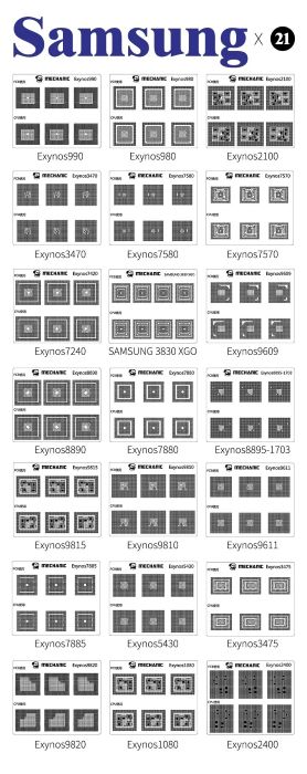 BGA-трафарет Mechanic COM80-21