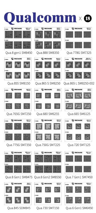 BGA-трафарет Mechanic COM80-18
